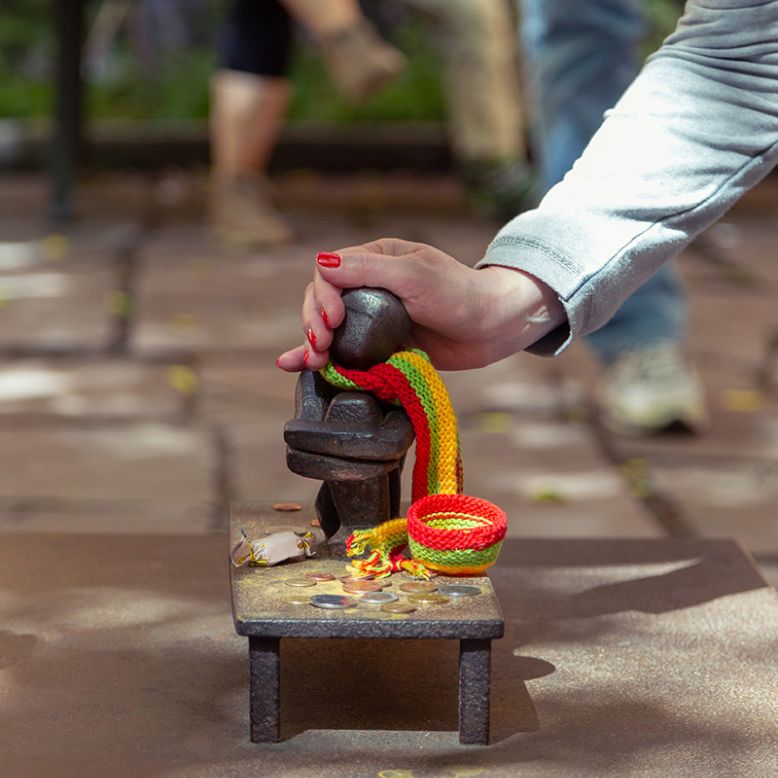 Iron Boy - Boy watching the moon