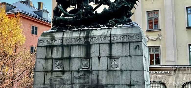 St George and the Dragon statue