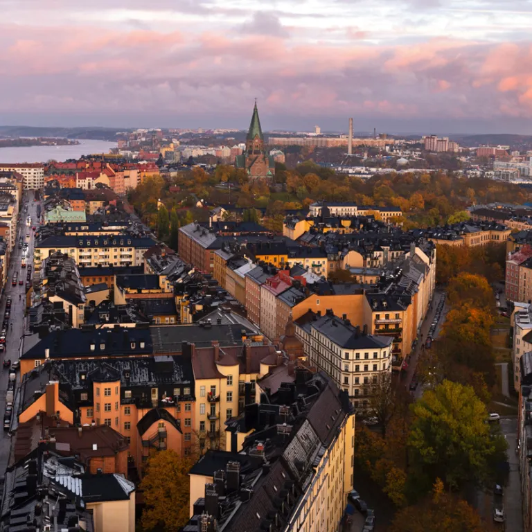 Les rooftops de Stockholm