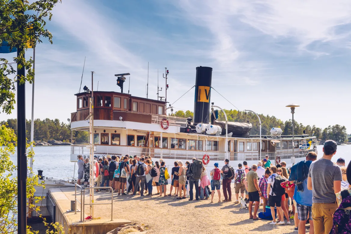 Photo of a boat to visit the Stockholm archipelago Photo: AdobeStock_Linus