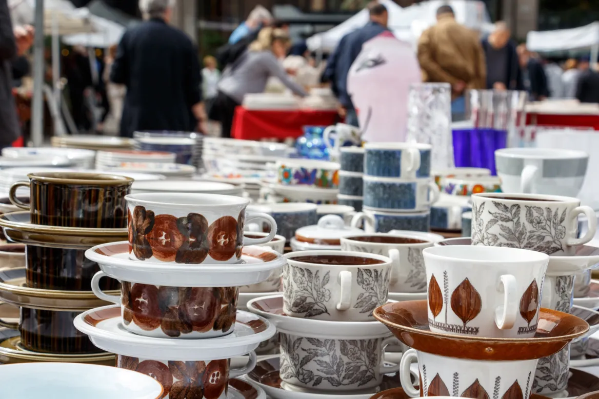 Flea market in Stockholm