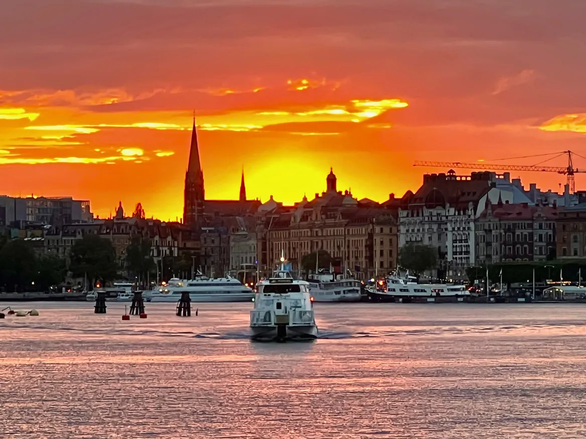 Sunset sur Gamla Stan